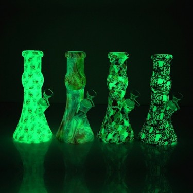 Bong Fluorescente in Silicone 23 cm - GB The Green Brand