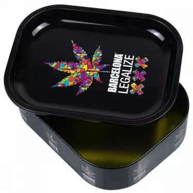 Scatola Di Metallo Con Vassoio Per Girare 'Legalize' - Growbarato