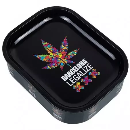 Scatola Di Metallo Con Vassoio Per Girare 'Legalize' - Growbarato