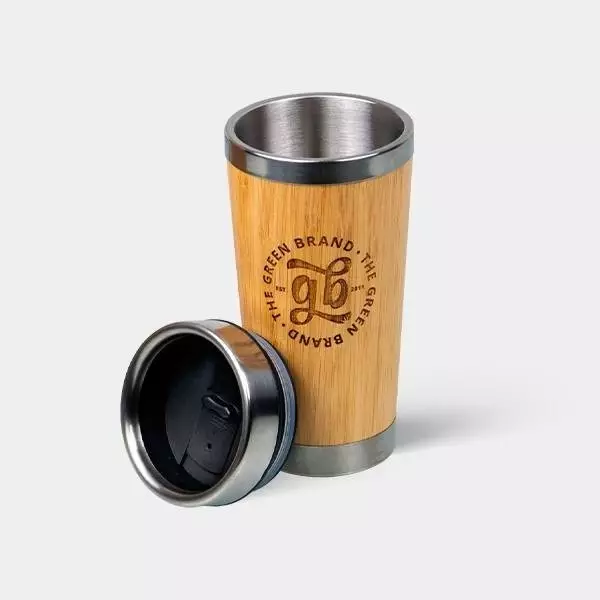 Visualizzazione Bicchiere Termico di Bambù GB - GB The Green Brand