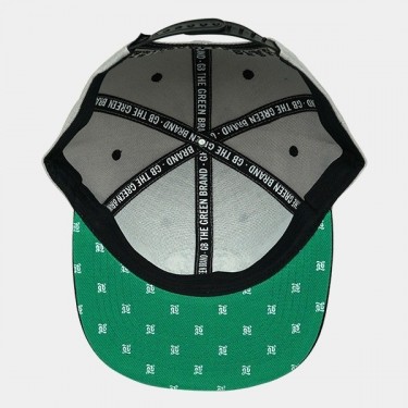 Cappello piatto GB The Green Brand grigio interno