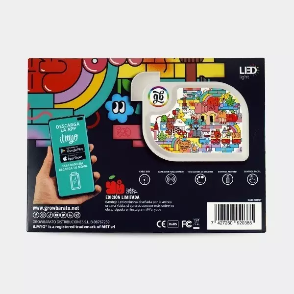 Esclusivo vassoio LED GB by Yubia - GB The Green Brand