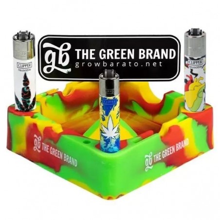 Pack Clipper Power Leaves Accendino e portacenere - GB The Green Brand