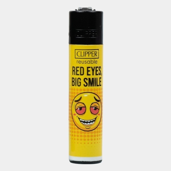 Accendino Clipper Weed Slogan 14 giallo