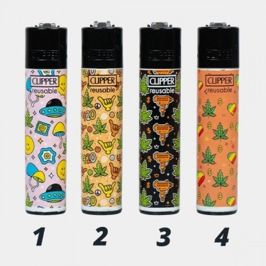 Visualizzazione Accendino Clipper Leaf Pattern