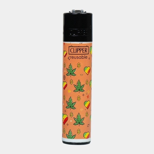 Accendino Clipper Leaf Pattern foglie