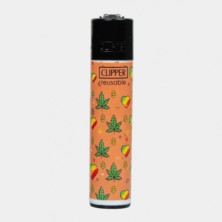 Accendino Clipper Leaf Pattern foglie