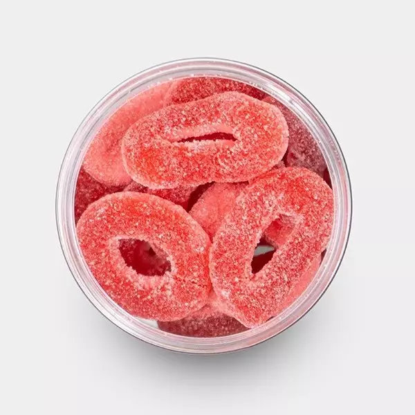 CBD Gummies GB Strawberry Cake aperte