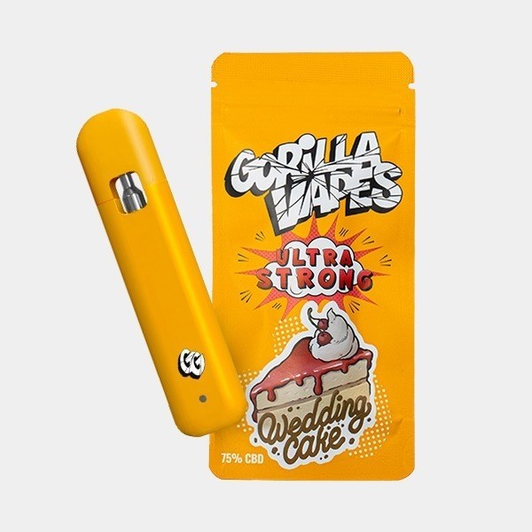 Visualizzazione Gorilla Vape CBD 75% Gorilla Grillz 'Wedding Cake'