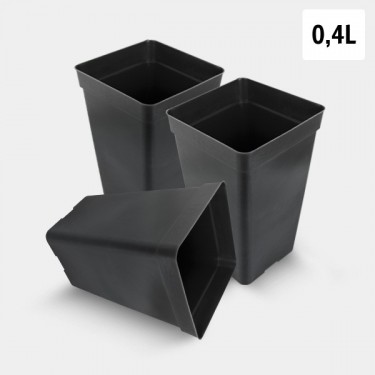 Visualizzazione Pack Vaso Quadrato 0.4L - GB The Green Brand