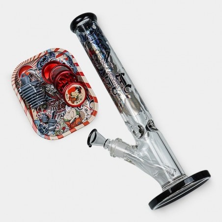 Bong con valigetta Ronin e Geisha Black Leaf