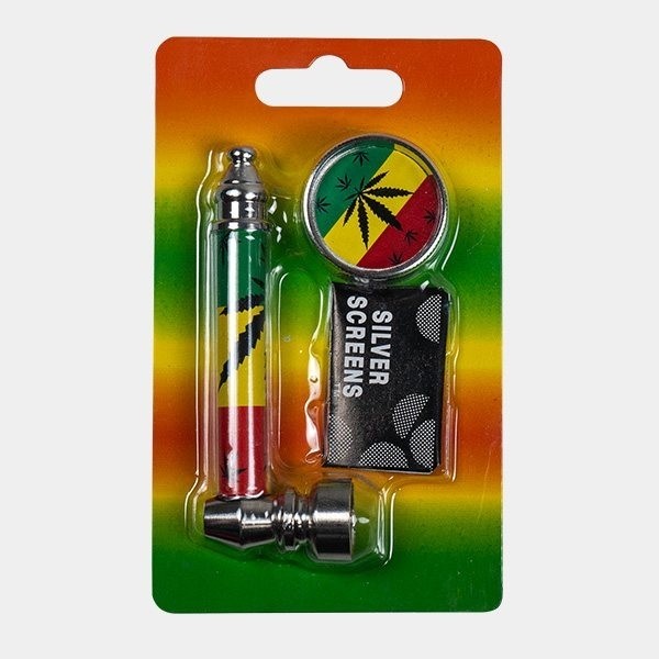 Set con Pipa + Grinder + 5 Griglie piane