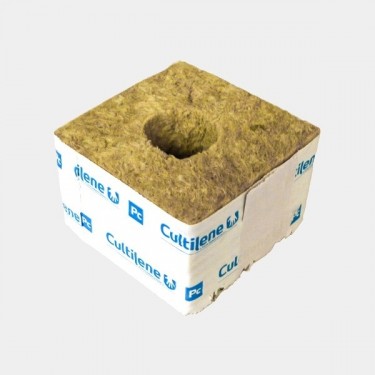 Visualizzazione Cubo lana di roccia Cultilene misure 10 x 10 x 6,5 centimetri