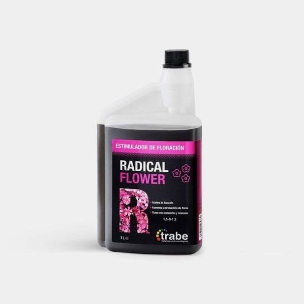 Visualizzazione Radical Flower prodotto liquido per la fioritura del marchio Trabe