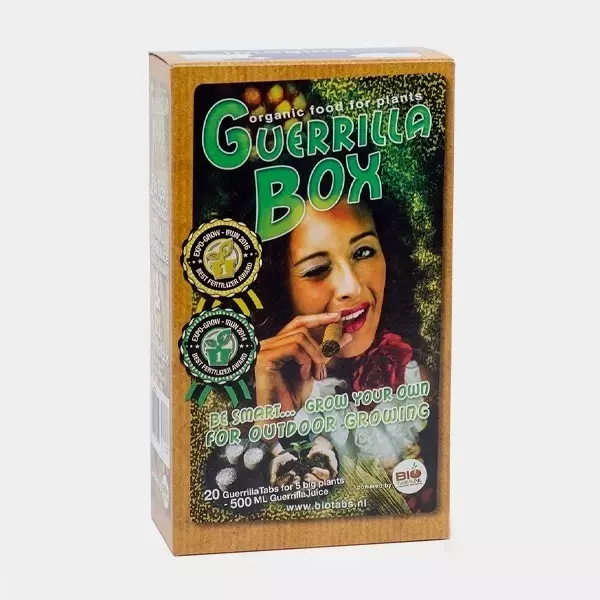 Visualizzazione Guerrillabox Bio Tabs prodotto coltivazione.