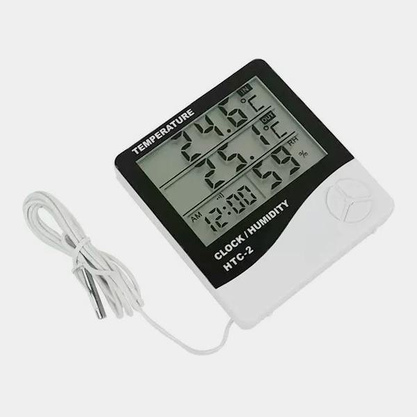 Visualizzazione Termoigrometro digitale con sonda (display grande)