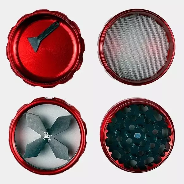 Grinder Cross 60mm Black Leaf - GB The Green Brand