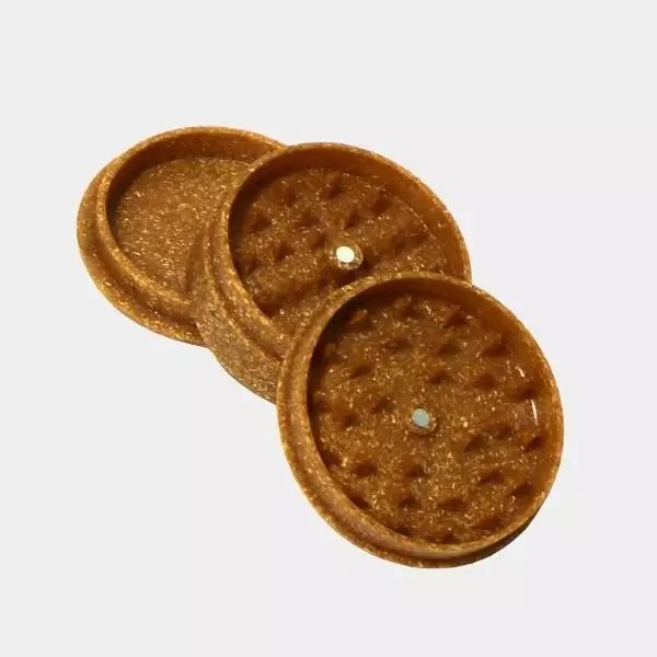 Grinder di canapa industriale biodegradabile.