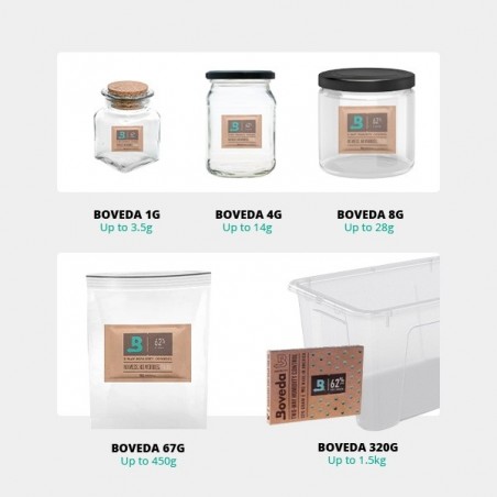 Pack Boveda 62% 67g (20 Buste) - GB The Green Brand