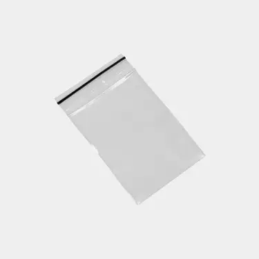 Borse in plastica, con chiusura Zip.