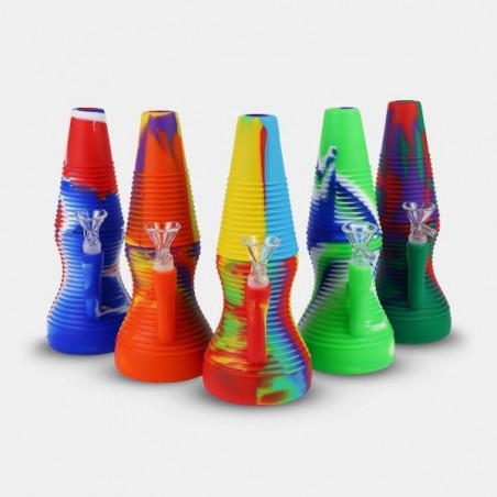 Bong in Silicone Tie-Dye portatile  - GB The Green Brand