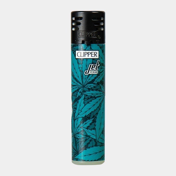 Mechero Clipper Printed Weed Jet Flame