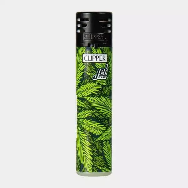 Mechero Clipper Printed Weed Jet Flame