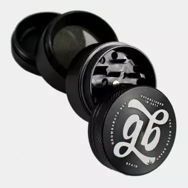 Grinder Alluminio GB 4 parti 40mm nero aperto