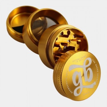 Grinder Alluminio GB 4 parti 40mm giallo aperto
