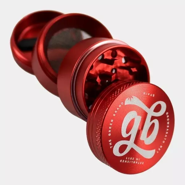 Grinder Alluminio GB 4 parti 40mm rosso aperto