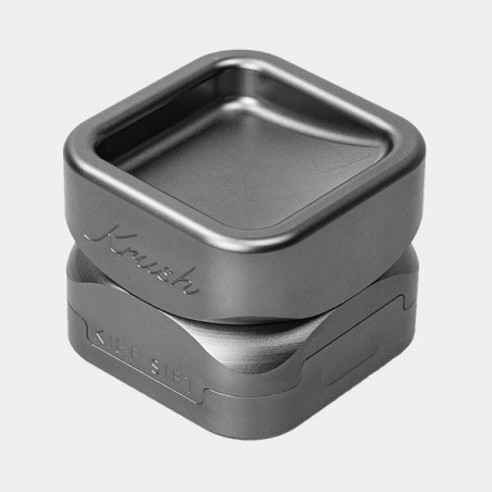 Krush Kube 3.0 Grinder di Alluminio grigio chiuso