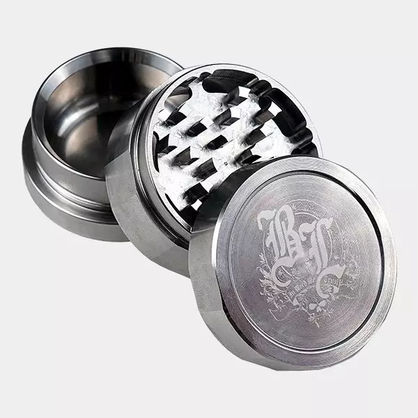 Grinder in Acciaio Inossidabile Deluxe Black Leaf Grinder in Acciaio Inossidabile Deluxe Black Leaf
