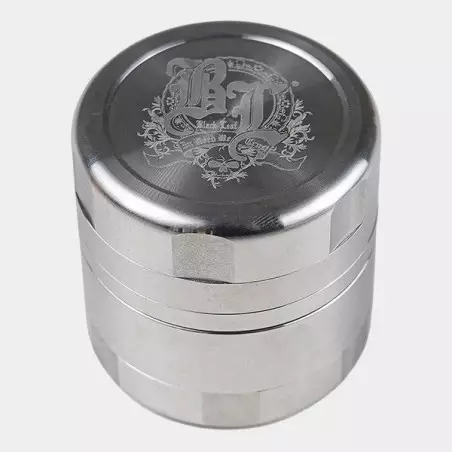 Grinder in Acciaio Inossidabile Deluxe Black Leaf - Growbarato