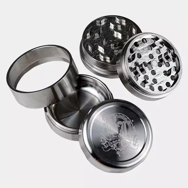Grinder in Acciaio Inossidabile Deluxe Black Leaf Grinder in Acciaio Inossidabile Deluxe Black Leaf - Growbarato