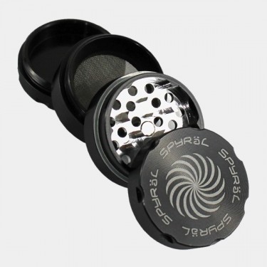 Grinder Spyral 55 mm 4 parti nero