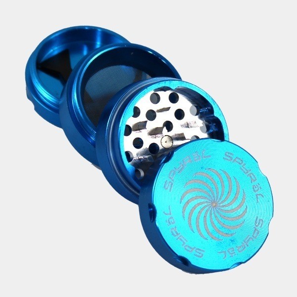 Grinder Spyral 55 mm 4 parti azzurro