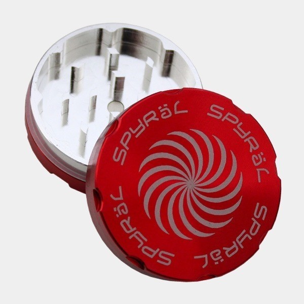 Grinder Spyral 2 parti 62mm di alluminio