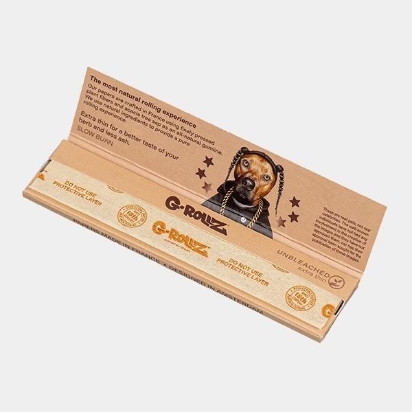 Cartina Size Unbleached 'Pets Rock' G-Rollz- Growbarato