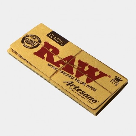 RAW cartina artigianale King Size con base.