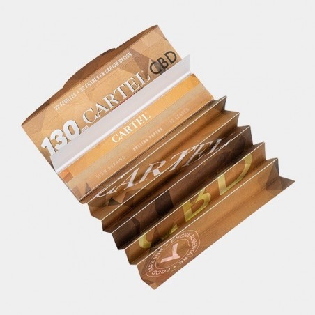 Cartina + Filtri CBD Unbleached Bamboo Cartel - GB Growbarato