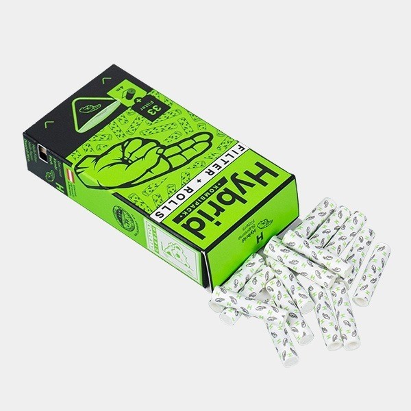 Visualizzazione Kombipack Rotolo Cartine + 33 Filtri Hybrid - GB The Green Brand
