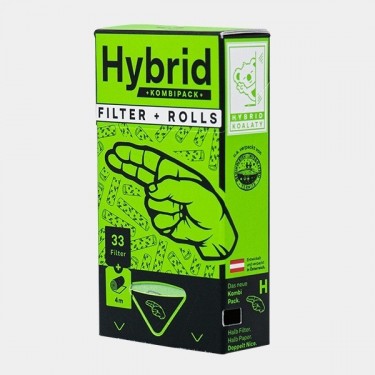 Kombipack Rotolo Cartine + 33 Filtri Hybrid - GB The Green Brand