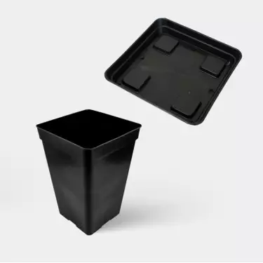 Vaso Quadrato 7 L - Piattino per Vasi Quadrati