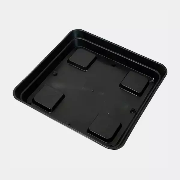 Visualizzazione Piatto quadrato per vasi in plastica.