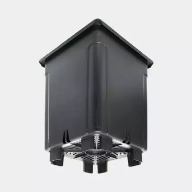 Vaso quadrato Nero elevato coltivazioni