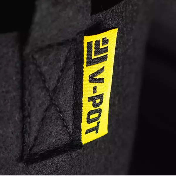 Vaso V-Pot di Tela Nera Evocrop - GB The Green Brand