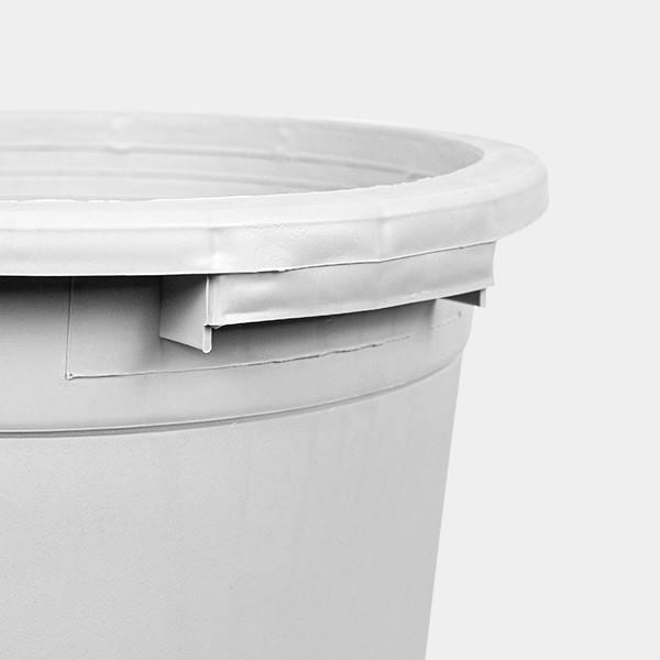 Vaso/Contenitore Grande Bianco con Manici