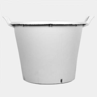 Vaso/Contenitore Grande Bianco con Manici