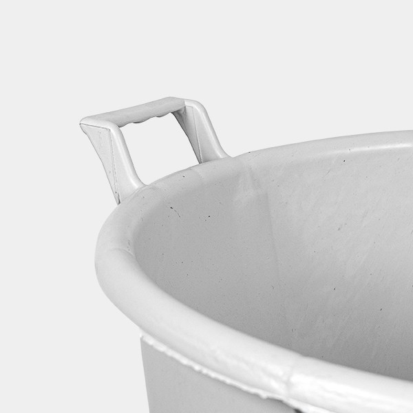 Vaso/Contenitore Grande Bianco con Manici