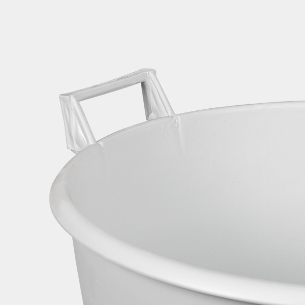 Vaso/Contenitore Grande Bianco con Manici